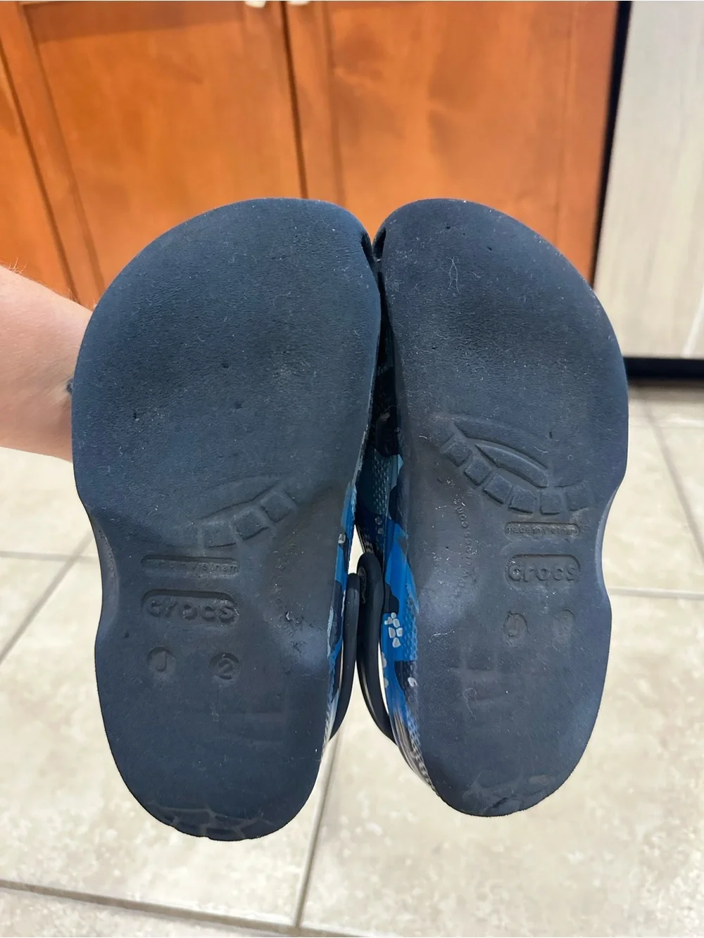 CROCS Kids Blue Camo